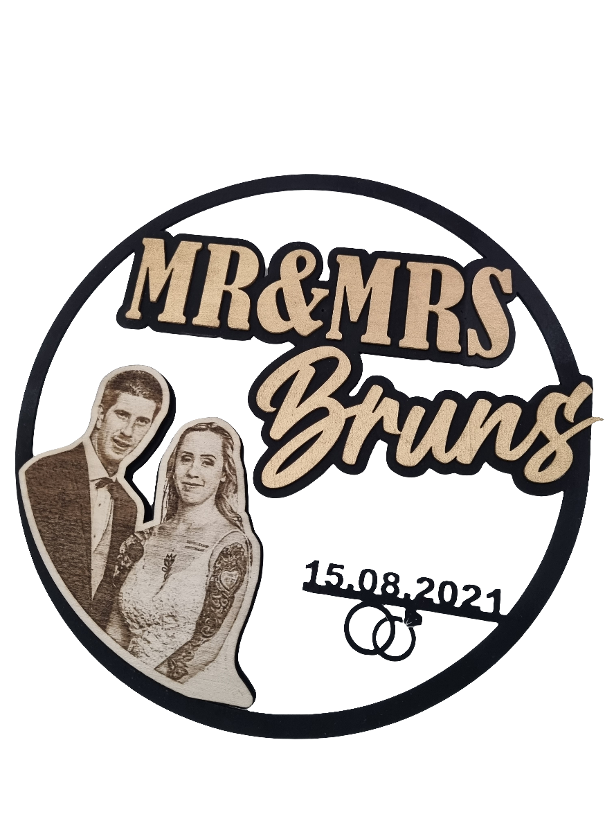 Personalisiertes Hochzeitsschild - Hochzeitsgeschenk