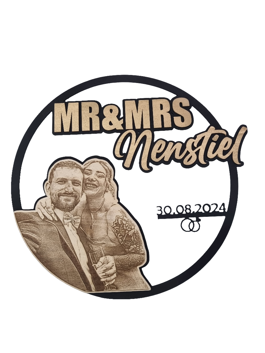 Personalisiertes Hochzeitsschild - Hochzeitsgeschenk